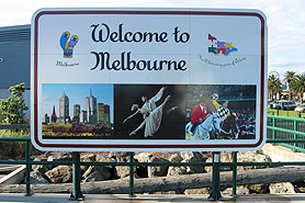 Australien Willkommen in Melbourne
