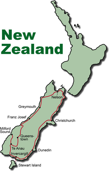 New Zealand Rental Car Tour Southern