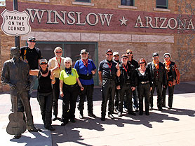 Standing at the corner in Winslow Arizona