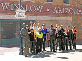 Standing on the corner in Winslow Arizona