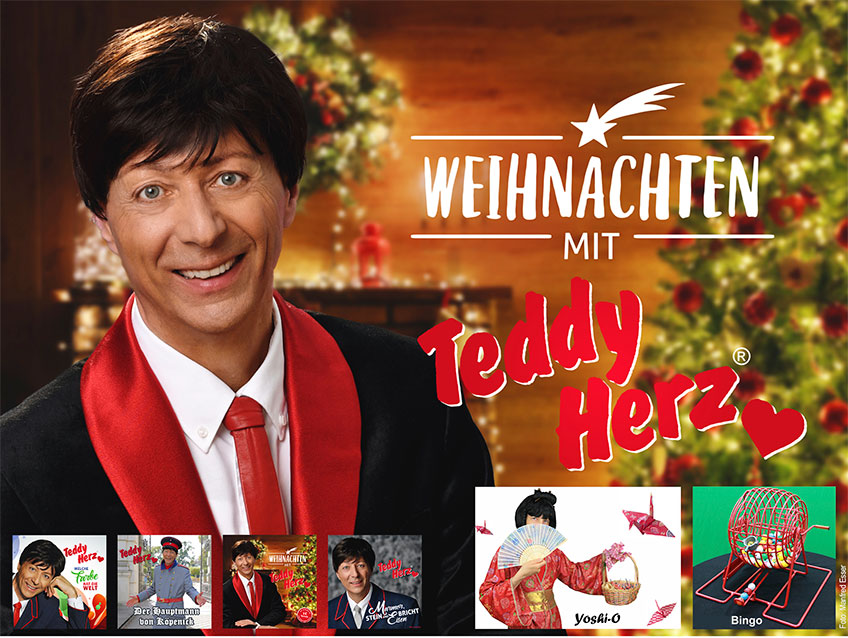 Bunter Nachmittag und Weihnachten mit Teddy Herz, Yoshi-O und Weihnachts-Bingo Gewinnspiel