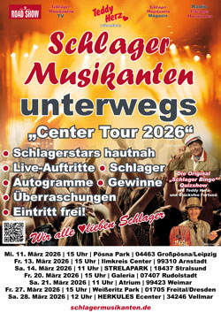 Schlager Musikanten unterwegs - Center Tour 2026