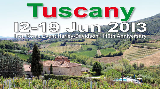 Harley-Davidson Anniversary Rome 2013 - Tuscany