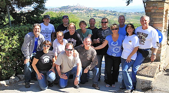 With a Vespa Scooter on a trip through Tuscany