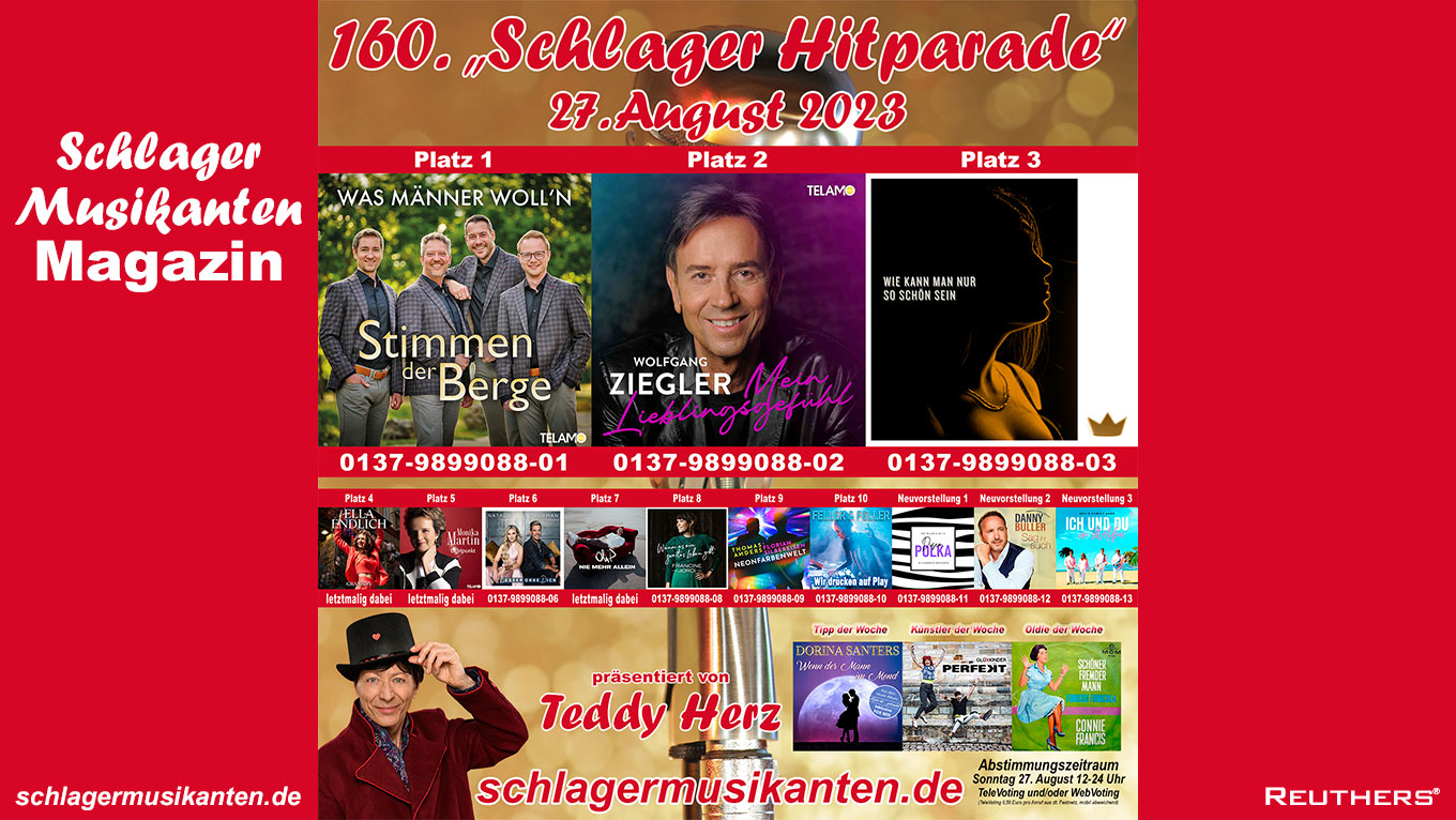 160. "Schlager Hitparade" auf Radio Schlager Musikanten