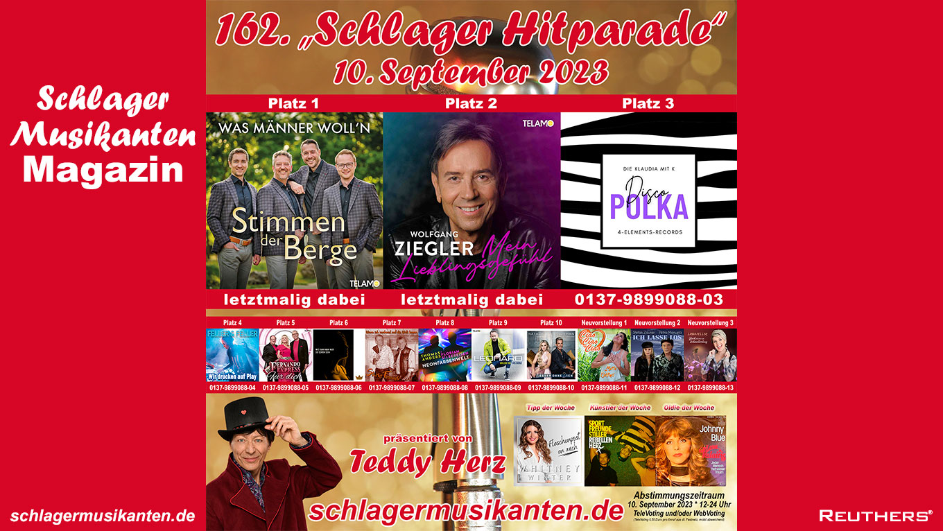 162. "Schlager Hitparade" auf Radio Schlager Musikanten