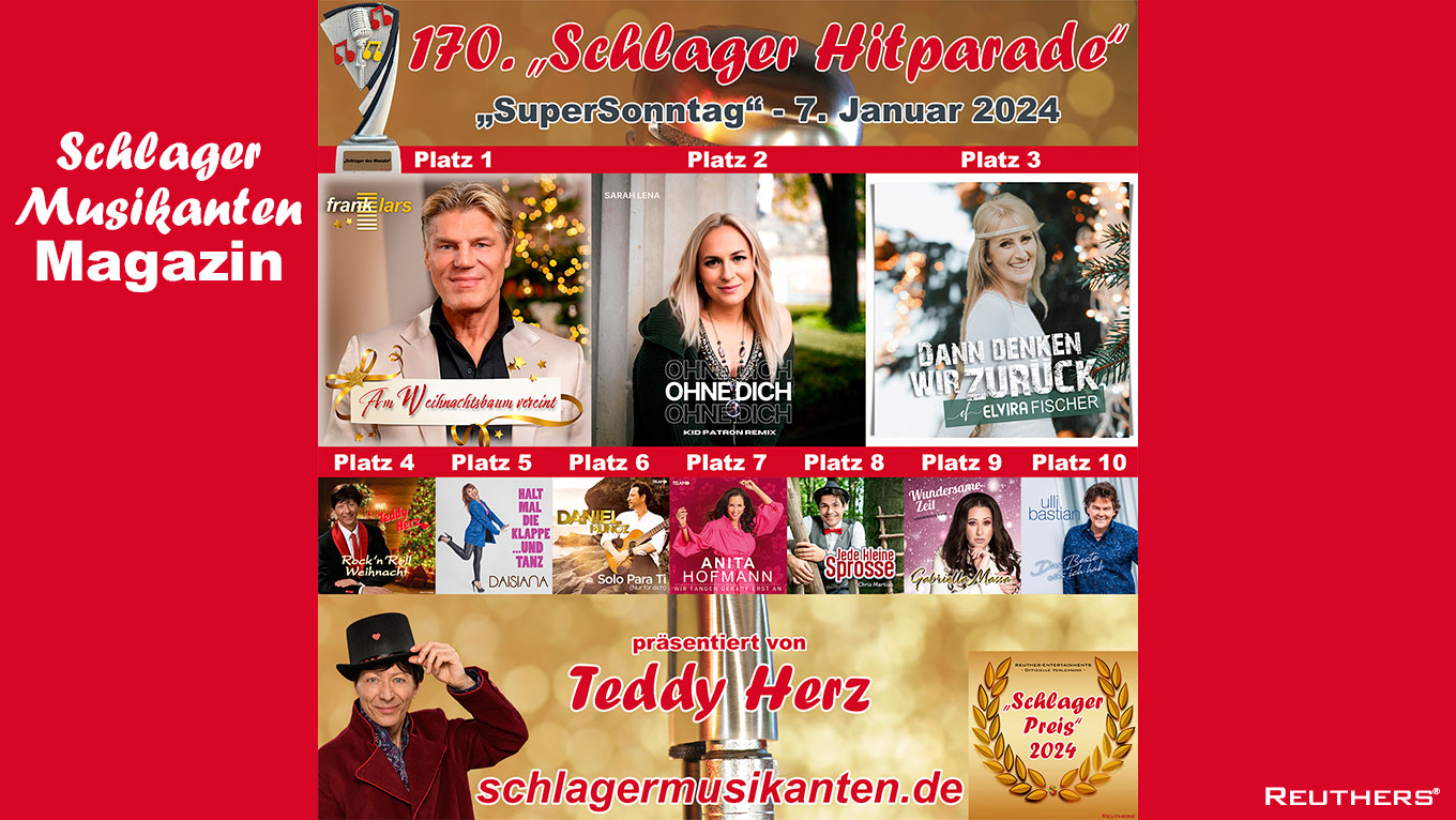 170. "Schlager Hitparade" präsentiert von Teddy Herz im Schlager Musikanten TV