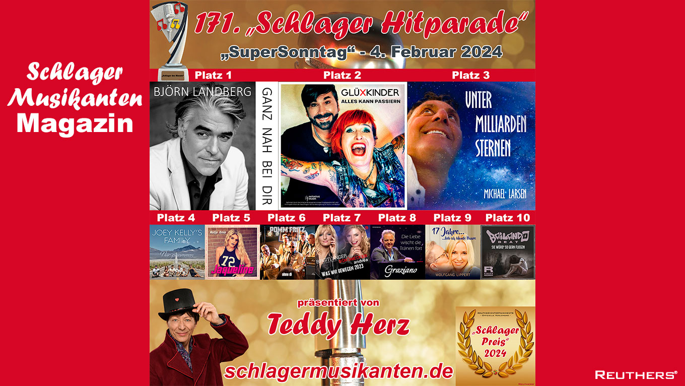 171. "Schlager Hitparade" präsentiert von Teddy Herz im Schlager Musikanten TV
