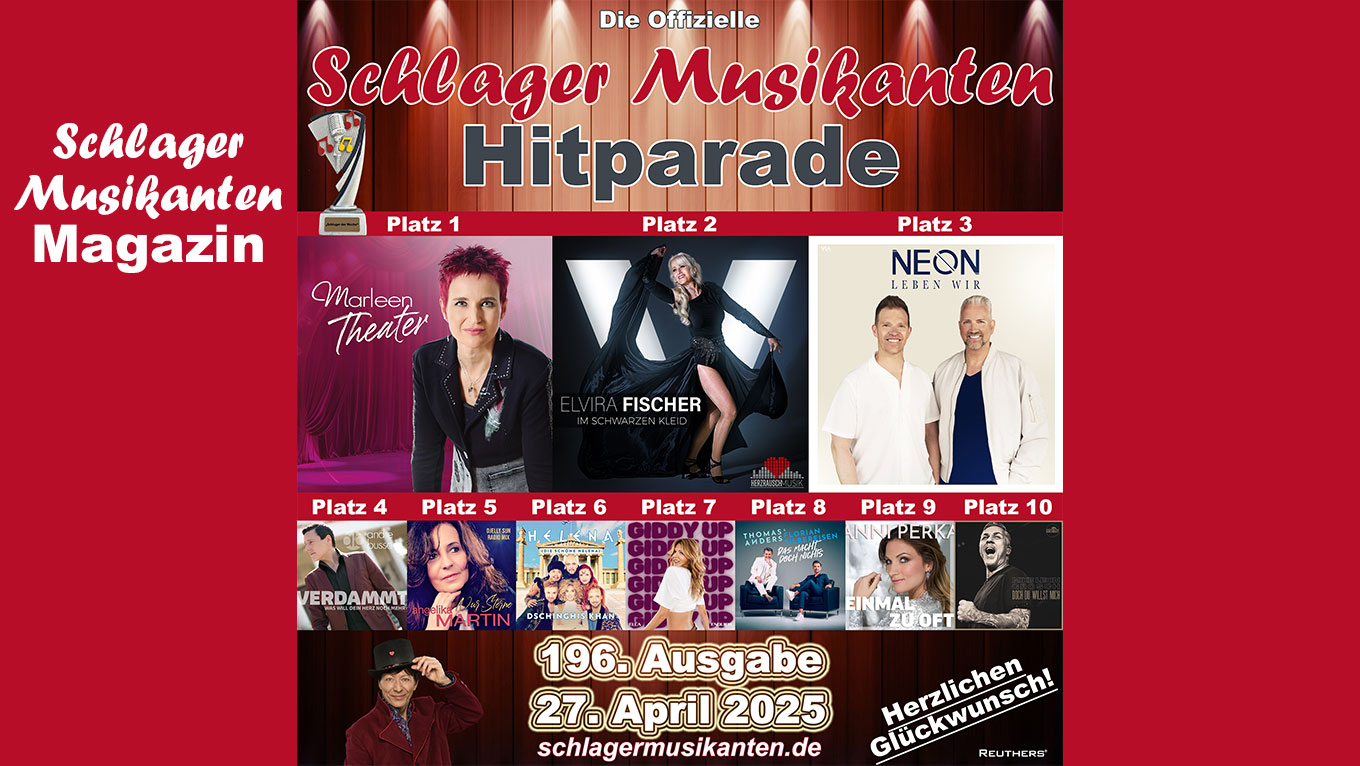 196. "Schlager Musikanten Hitparade": Das sind die Top 10 mit dem "Schlager der Woche"