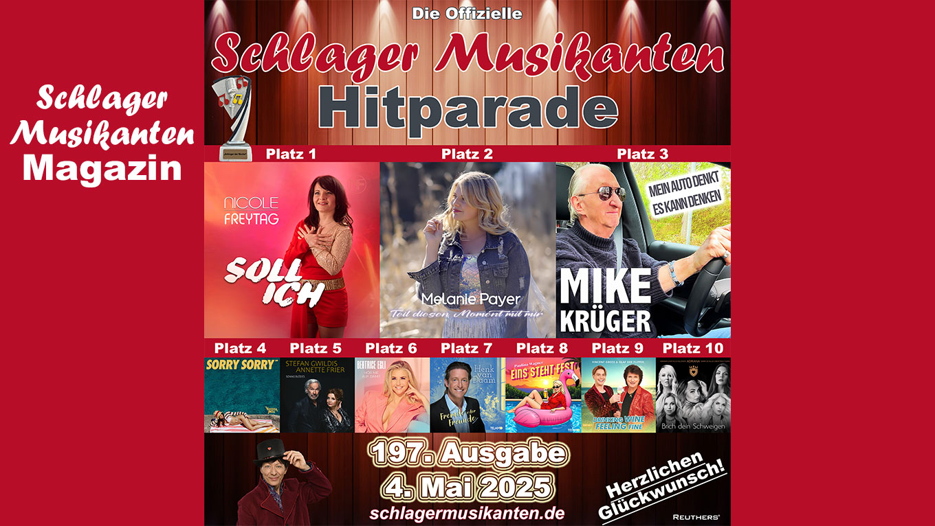 197. "Schlager Musikanten Hitparade": Das sind die Top 10 mit dem "Schlager der Woche"