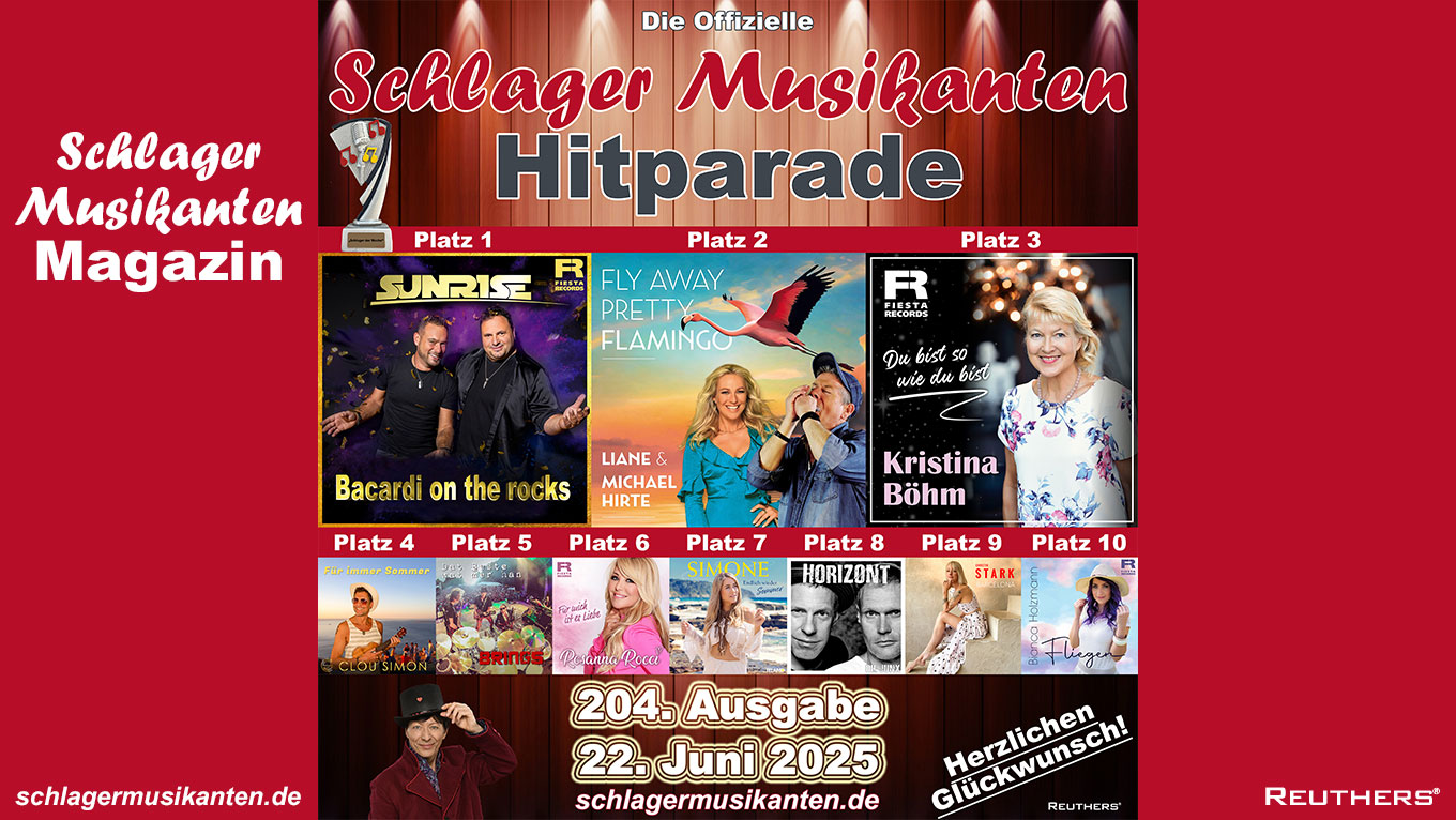 204. "Schlager Musikanten Hitparade": Das sind die Top 10 mit dem "Schlager der Woche"