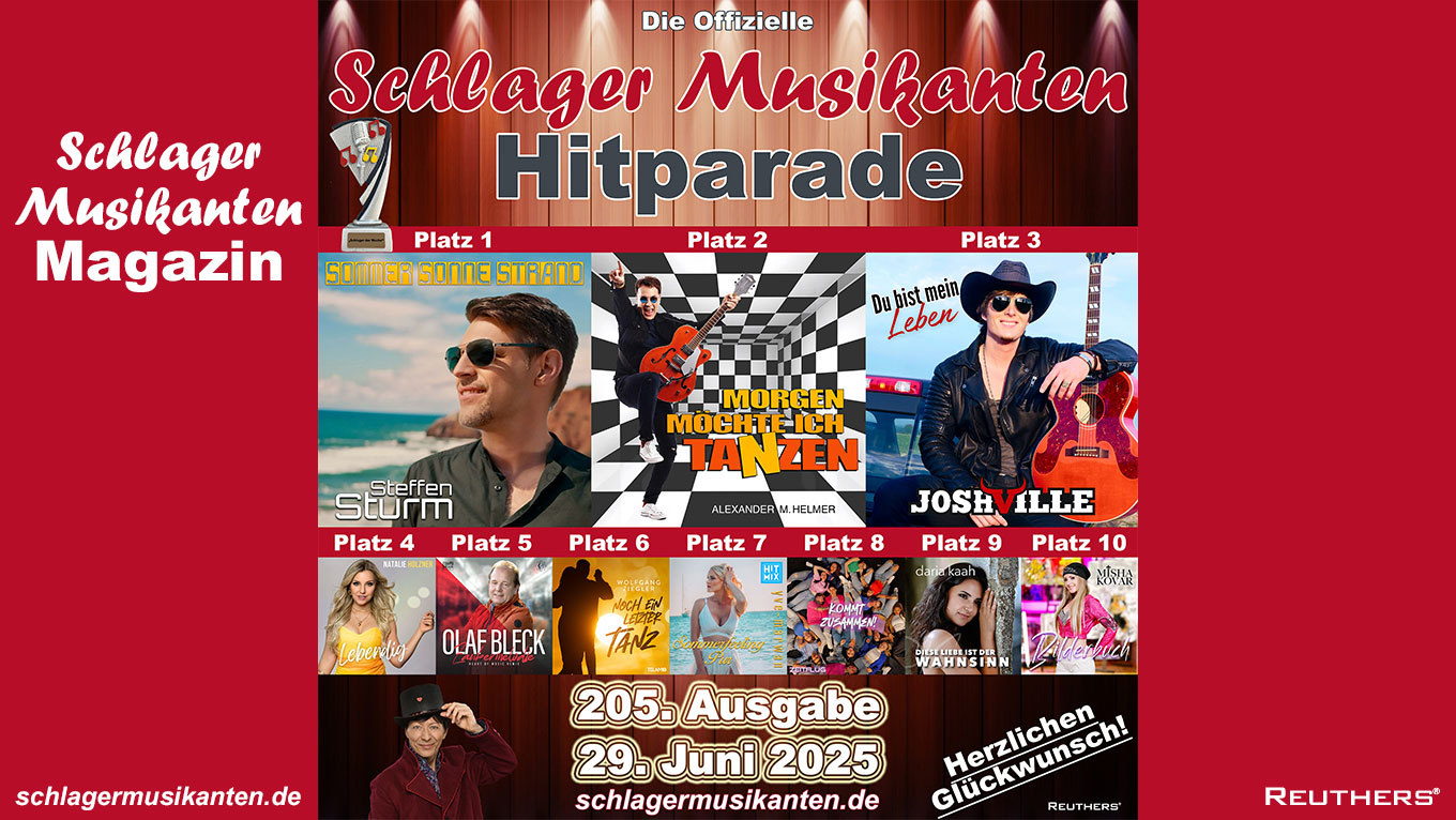 205. "Schlager Musikanten Hitparade": Das sind die Top 10 mit dem "Schlager der Woche"