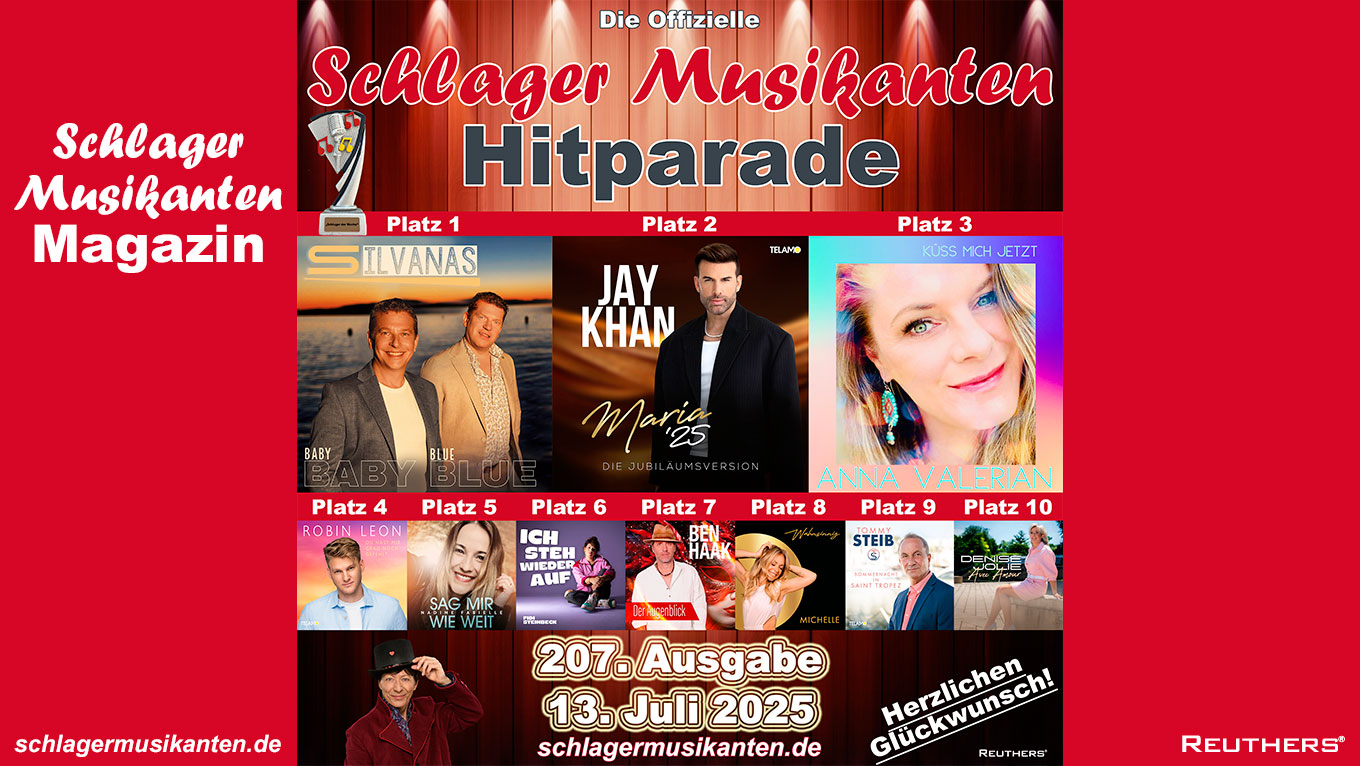 207. "Schlager Musikanten Hitparade": Das sind die Top 10 mit dem "Schlager der Woche"