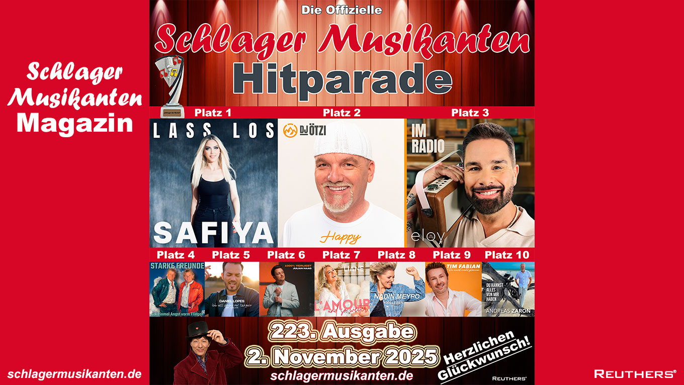223. "Schlager Musikanten Hitparade": Das sind die Top 10 mit dem "Schlager der Woche"