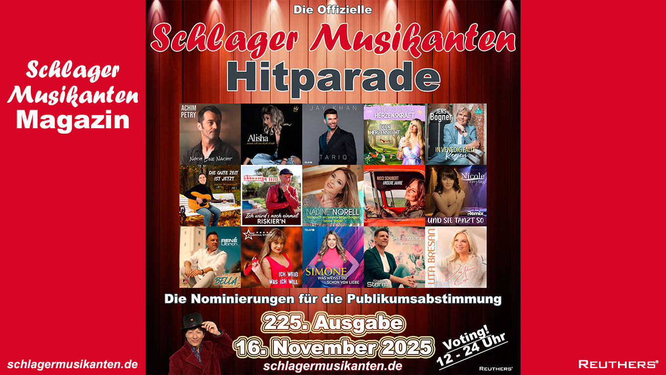 225. "Schlager Musikanten Hitparade": Das sind die Nominierungen für die Publikumsabstimmung