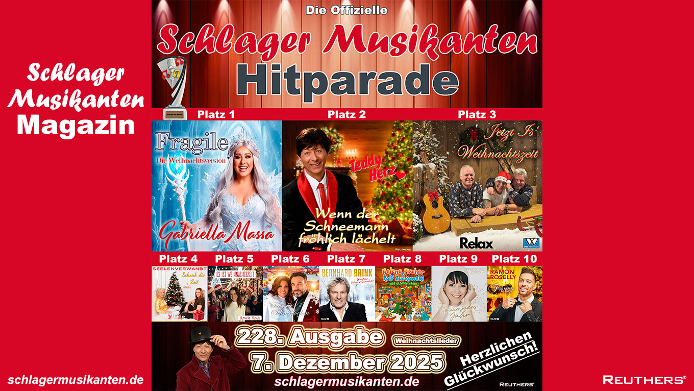 228. "Schlager Musikanten Hitparade": Das sind die Top 10 mit dem "Schlager der Woche"