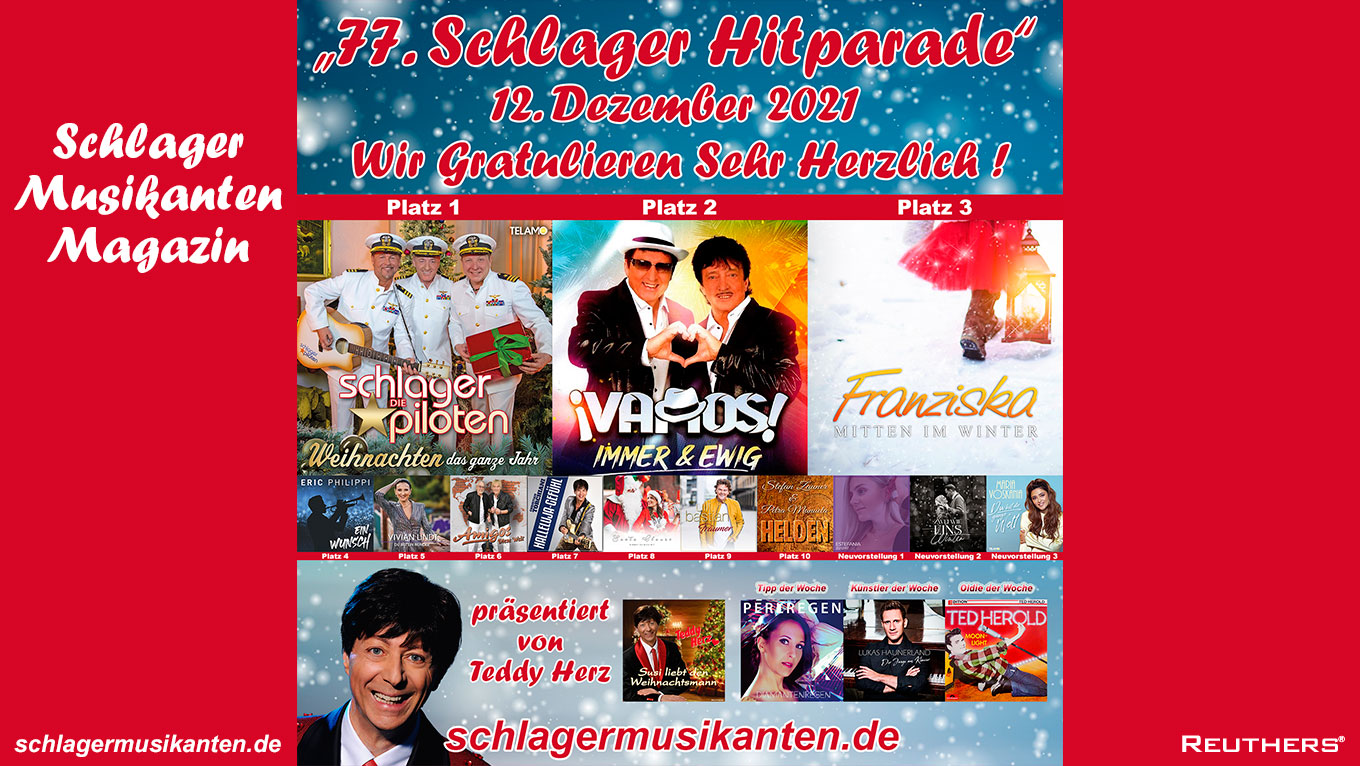 77. Schlager Hitparade auf Radio Schlager Musikanten - Top 10
