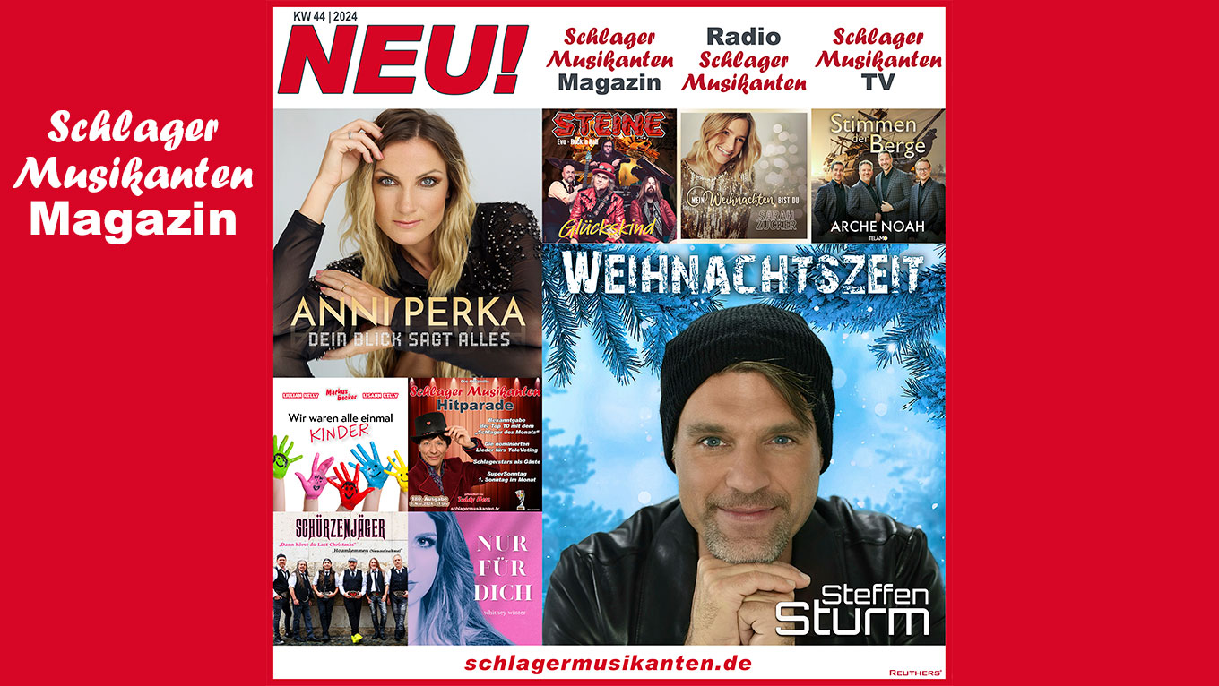 Die Schlager Neuveröffentlichungen der 44. KW 2024 ab heute auf Radio Schlager Musikanten