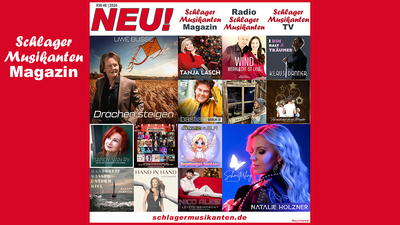 Die Schlager Neuveröffentlichungen der 46. KW 2024 ab heute auf Radio Schlager Musikanten