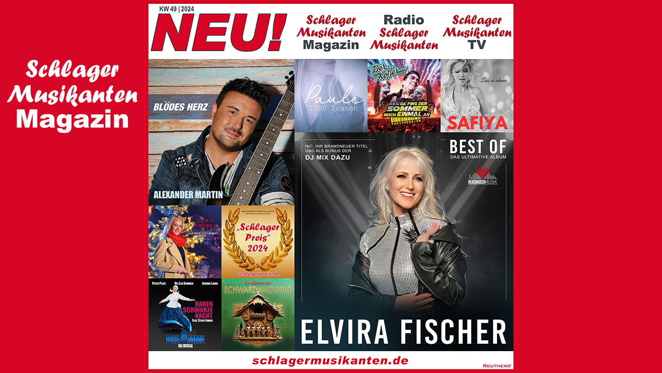 Die Schlager Neuveröffentlichungen der 49. KW 2024 ab heute auf Radio Schlager Musikanten