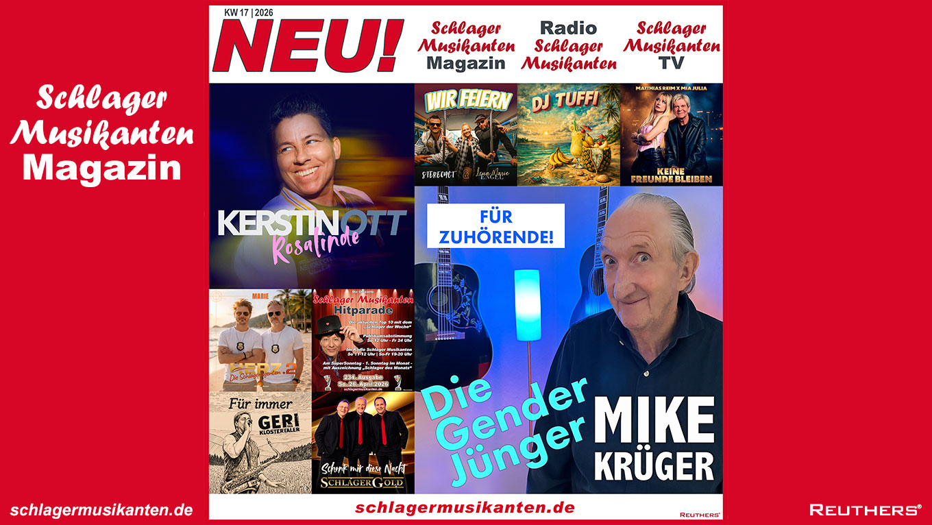Heute Neu: Die "Top 75 Playlist" auf Spotify und die "Schlager Zugaben" auf Radio Schlager Musikanten KW17/2026