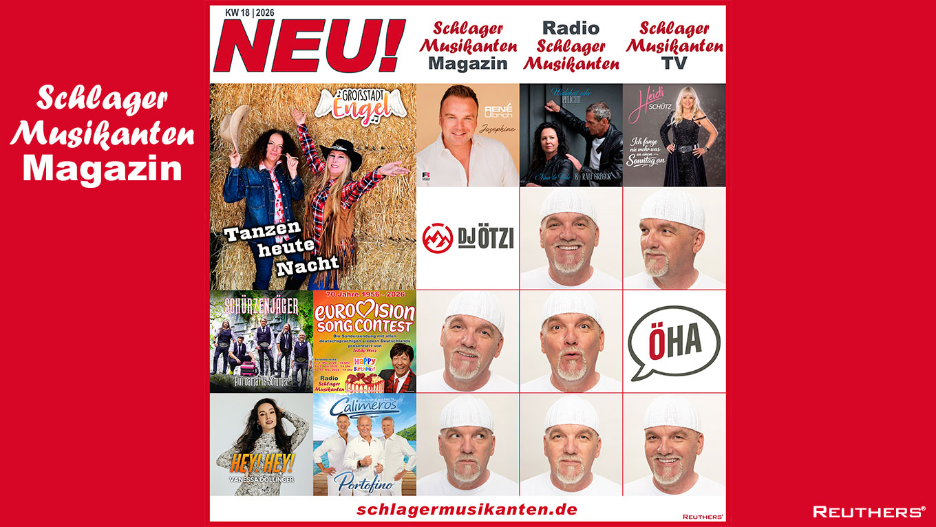 Heute Neu: Die "Top 75 Playlist" auf Spotify und die "Schlager Zugaben" auf Radio Schlager Musikanten KW18/2026