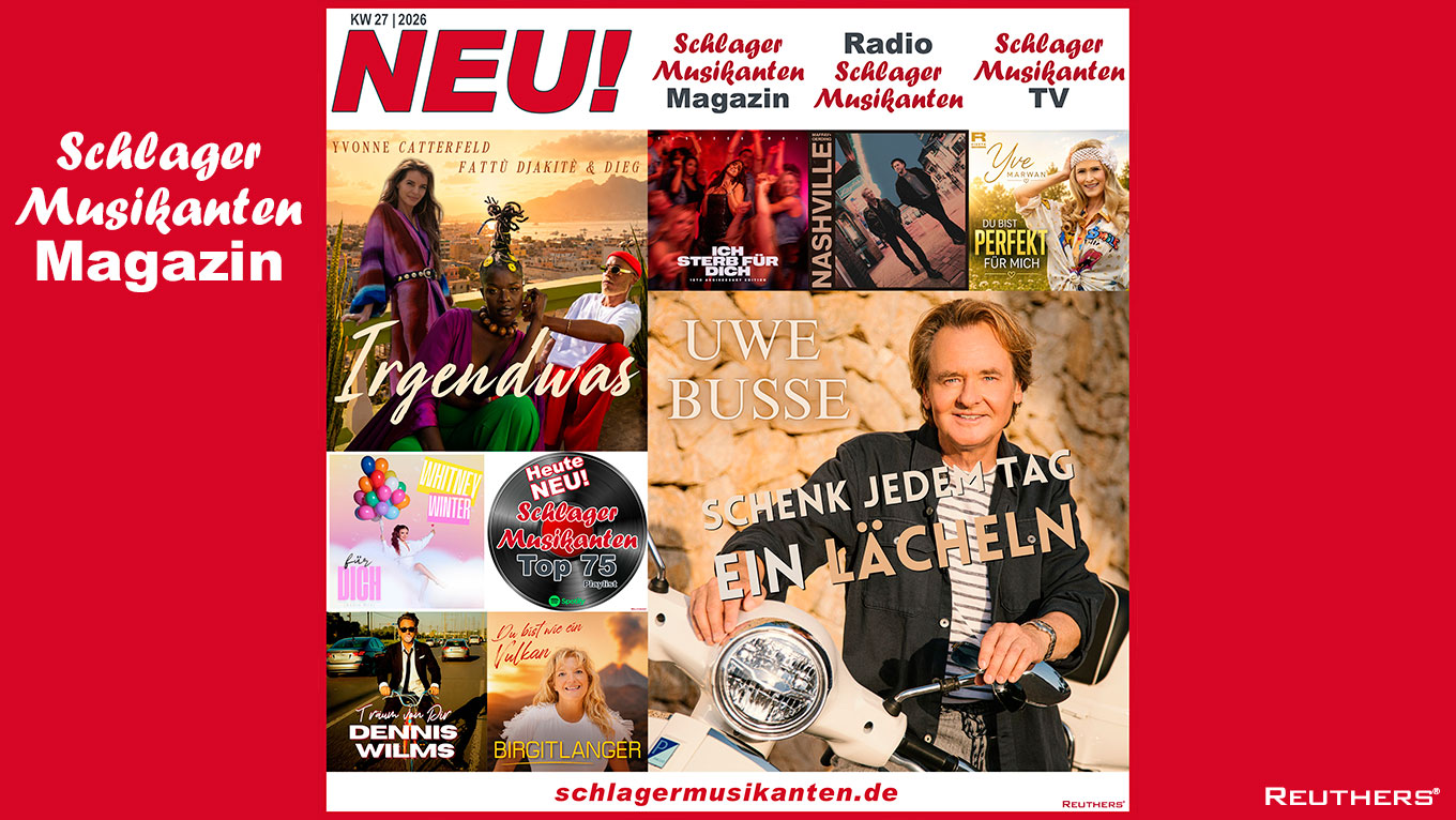 Heute Neu: Die "Top 75 Playlist" auf Spotify und die "Schlager Zugaben" im Radio Schlager Musikanten KW27/2026