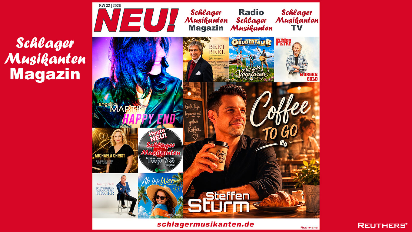 Heute Neu: Die "Top 75 Playlist" auf Spotify und die "Schlager Zugaben" im Radio Schlager Musikanten KW32/2026