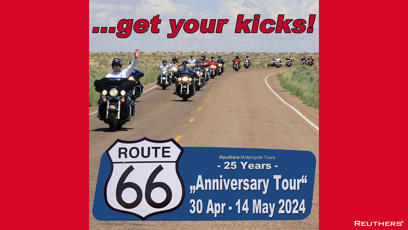 Reuthers Route 66 Anniversary Tour - 30th April to 14th May 2024