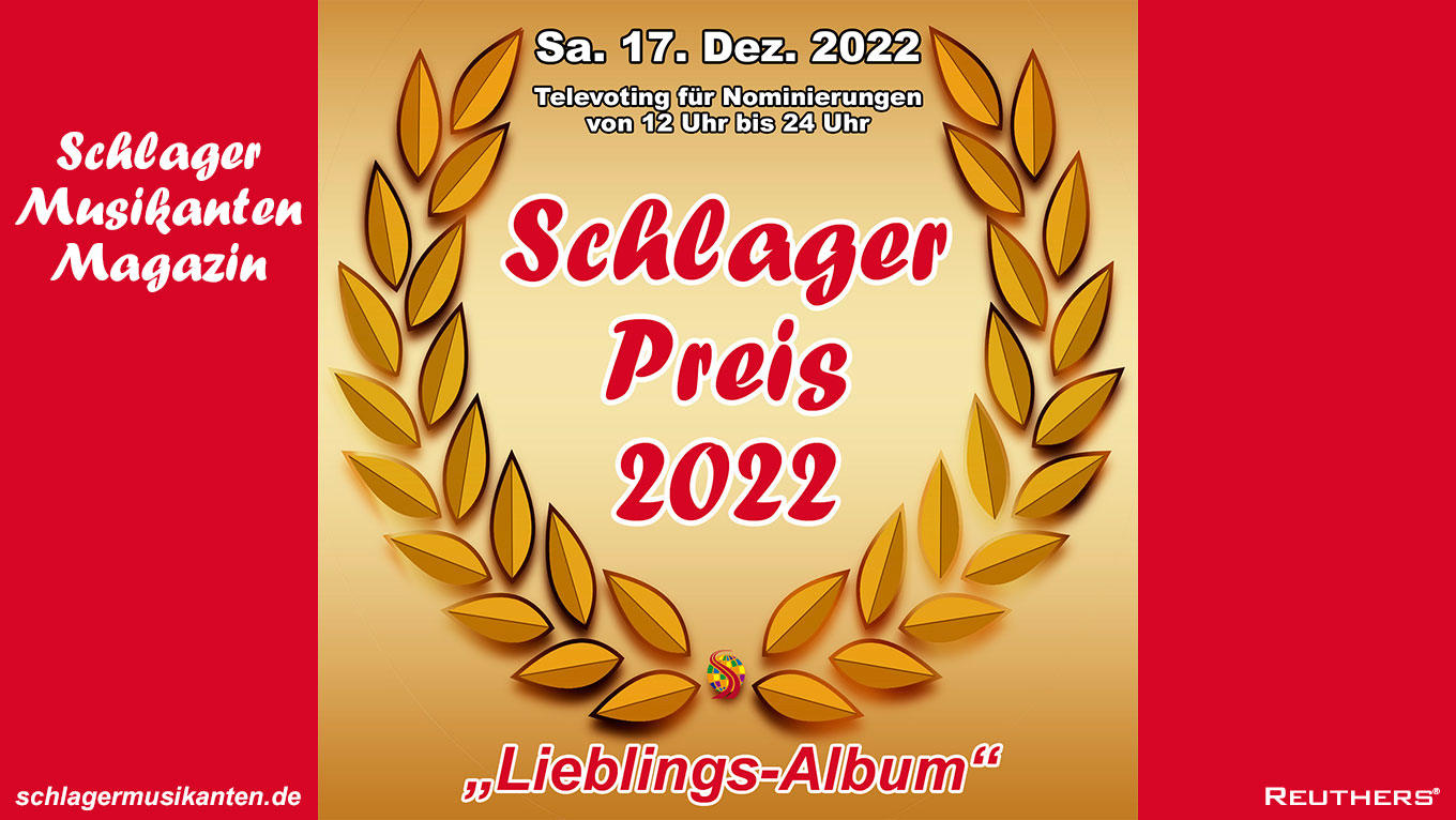 "Schlager Preis 2022" - Heute Abstimmung für die Nominierungen in der Kategorie "Lieblings-Album"