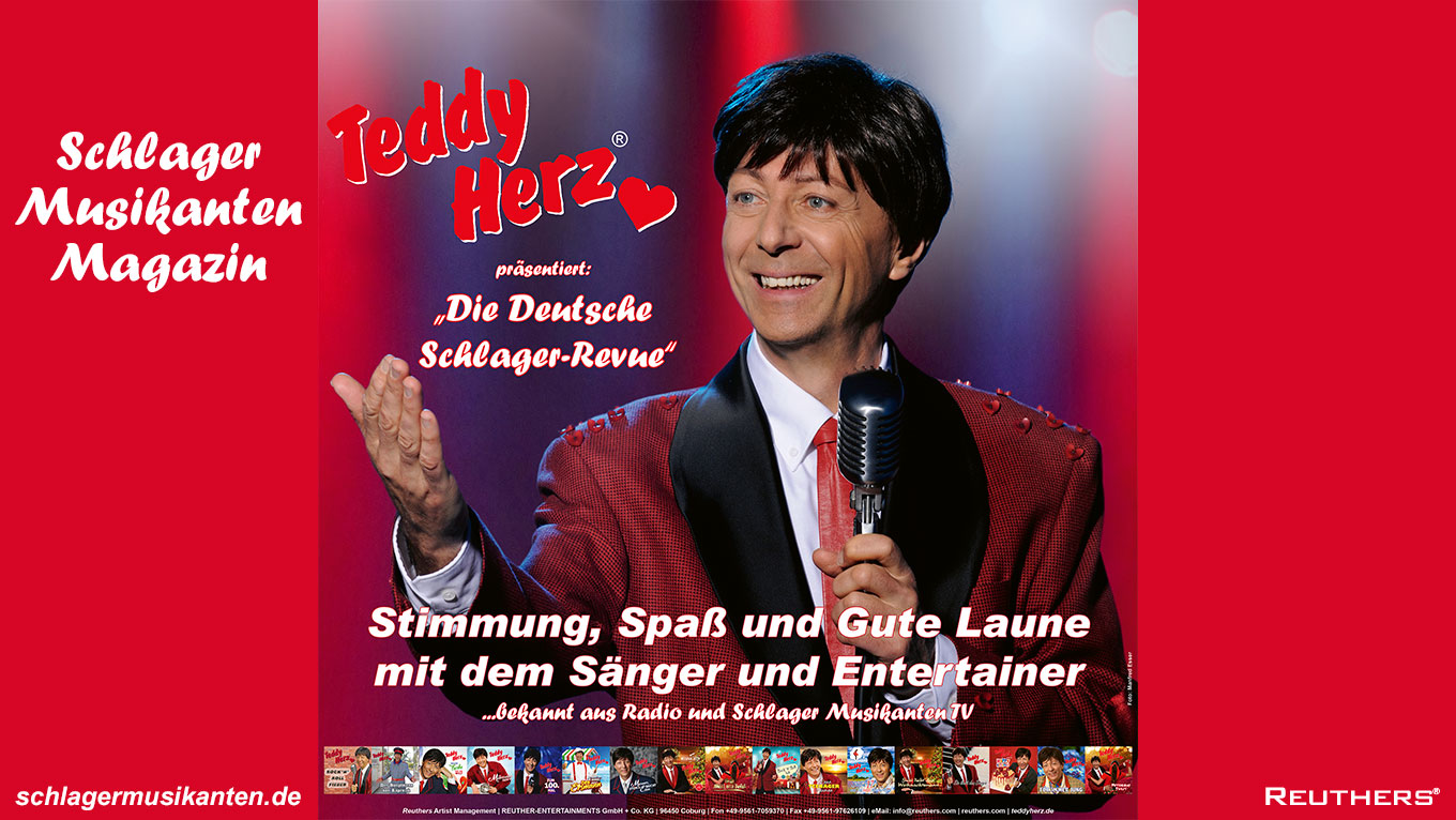 Teddy Herz präsentiert "Die Deutsche Schlager-Revue" am 14. April 2023 im Chez Georges Dancing in Grellingen