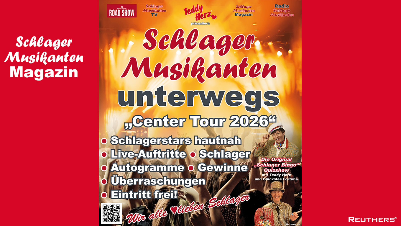Teddy Herz präsentiert: Die "Schlager Musikanten unterwegs - Center Tour 2026"