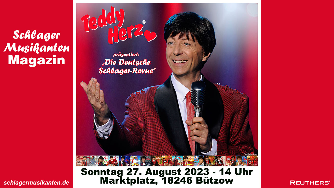 Teddy Herz singt im Rahmen der "Gänsemarkttage" am 27. August in Bützow