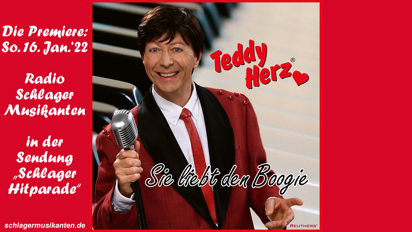 Weltpremiere der neuen Single "Sie liebt den Boogie" von Teddy Herz in der "80. Schlager Hitparade"